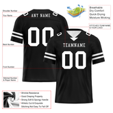 Custom Black Classic Style Personalized Authentic Football Jersey FBJ02-bd0a70bc